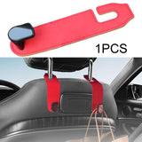 Maxbell PU Leather Car Auto Seat Back Hanger Organizer for Groceries Bag Sturdy Red