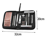 Maxbell Flat Tire Puncture Patch Tool Set Tire Patch Kit for Trailers RV Trucks 62Pcs Set