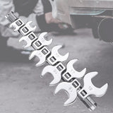 Maxbell 10Pcs 3/8" Drive Crowfoot Wrench Set Open End Professional Crows Foot Wrench