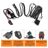 Maxbell 300W Replaces LED Light Bar Wiring Harness Kit for Ship Trailer Yacht