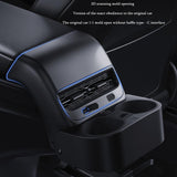 Maxbell Rear Row Dual Cup Holder for Tesla Model 3 Y Simple Installation Accessories Style B