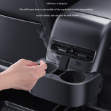 Maxbell Rear Row Dual Cup Holder for Tesla Model 3 Y Simple Installation Accessories Style B