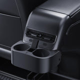 Maxbell Rear Row Dual Cup Holder for Tesla Model 3 Y Simple Installation Accessories Style B