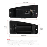 Maxbell Exterior Rear Extended Cab Door Handle for GMC Sierra 1500 Classic 2007 Left 15758172