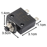 Maxbell Thermal Circuit Breaker Push Button Compact for Car Automotive Trolling