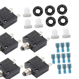 Maxbell Thermal Circuit Breaker Push Button Compact for Car Automotive Trolling