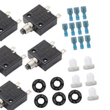 Maxbell Thermal Circuit Breaker Push Button Compact for Car Automotive Trolling