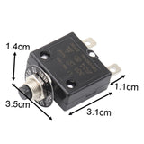 Maxbell Thermal Circuit Breaker Push Button Compact for Car Automotive Trolling
