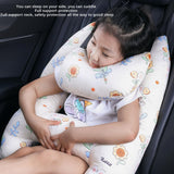 Maxbell Car Backseat Travel Pillow Headrest Soft Sleeping Pillow for Road Trips Style B