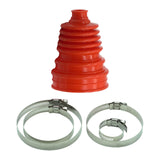 Maxbell CV Joint Boot Set with 4 Clamps Auto Accessory High Quality Directly Replace Red