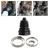 Maxbell CV Joint Boot Set with 4 Clamps Auto Accessory High Quality Directly Replace Black