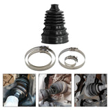 Maxbell CV Joint Boot Set with 4 Clamps Auto Accessory High Quality Directly Replace Black