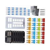 Maxbell 12 Circuit Fuse Box Durable Replaces Waterproof for Van Automotive Boat