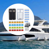 Maxbell 12 Circuit Fuse Box Durable Replaces Waterproof for Van Automotive Boat