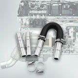 Maxbell Engine Heater Core Car Accessories with 5/8" 3/4" Hose Heater Hose Pipe Tube