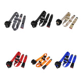 Maxbell 3 Point Car Seat Belt Buggies Pickup Safety Accessories UTV Car Fixing Strap orange