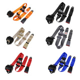 Maxbell 3 Point Car Seat Belt Buggies Pickup Safety Accessories UTV Car Fixing Strap orange