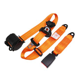 Maxbell 3 Point Car Seat Belt Buggies Pickup Safety Accessories UTV Car Fixing Strap orange