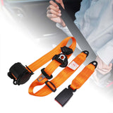 Maxbell 3 Point Car Seat Belt Buggies Pickup Safety Accessories UTV Car Fixing Strap orange