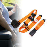 Maxbell 3 Point Car Seat Belt Buggies Pickup Safety Accessories UTV Car Fixing Strap orange