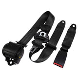 Maxbell 3 Point Car Seat Belt Buggies Pickup Safety Accessories UTV Car Fixing Strap black