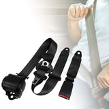 Maxbell 3 Point Car Seat Belt Buggies Pickup Safety Accessories UTV Car Fixing Strap black
