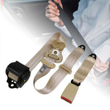 Maxbell 3 Point Car Seat Belt Buggies Pickup Safety Accessories UTV Car Fixing Strap beige