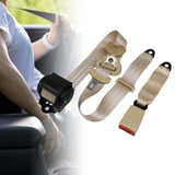 Maxbell 3 Point Car Seat Belt Buggies Pickup Safety Accessories UTV Car Fixing Strap beige