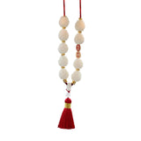 Maxbell Lotus Beads Car Pendant Automotive Accessories Tassel Car Hanging Decoration Red