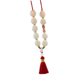 Maxbell Lotus Beads Car Pendant Automotive Accessories Tassel Car Hanging Decoration Red