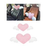 Maxbell Cute Car Pillow Heart Shaped Plush Pillow Cushion for Driving Cars Sofa Neck Pillow