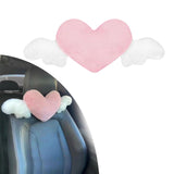 Maxbell Cute Car Pillow Heart Shaped Plush Pillow Cushion for Driving Cars Sofa Neck Pillow