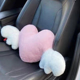 Maxbell Cute Car Pillow Heart Shaped Plush Pillow Cushion for Driving Cars Sofa Lumbar Pillow