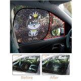 Maxbell Car Window Shade Cute Sun Visor Protector for Most Vehicles Compact Car