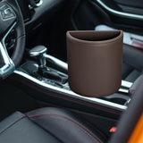 Maxbell Garbage Bin Dustbin Car Garbage Can Side Door Car Trash Bin Hanging brown