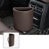 Maxbell Garbage Bin Dustbin Car Garbage Can Side Door Car Trash Bin Hanging brown
