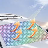 Maxbell Car Windshield Sun Shade Folding for Sedans Suvs Trucks Reflective Sun Visor L