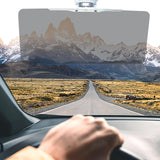 Maxbell Car Sun Visor Visor Protection Cover Adjustable Sunshade for Car Window For Day Gray