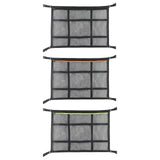 Maxbell Car Ceiling Cargo Net Pocket Car Roof Storage Organizer for Van Camping Black