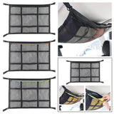 Maxbell Car Ceiling Cargo Net Pocket Car Roof Storage Organizer for Van Camping Black