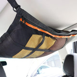 Maxbell Car Ceiling Cargo Net Pocket Car Roof Storage Organizer for Van Camping Orange