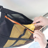 Maxbell Car Ceiling Cargo Net Pocket Car Roof Storage Organizer for Van Camping Orange