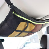 Maxbell Car Ceiling Cargo Net Pocket Car Roof Storage Organizer for Van Camping Green