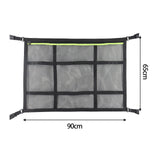 Maxbell Car Ceiling Cargo Net Pocket Car Roof Storage Organizer for Van Camping Green