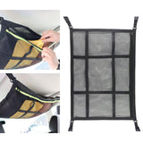 Maxbell Car Ceiling Cargo Net Pocket Car Storage Mesh Organizer for Van Camping Black