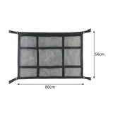 Maxbell Car Ceiling Cargo Net Pocket Car Storage Mesh Organizer for Van Camping Black