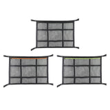 Maxbell Car Ceiling Cargo Net Pocket Car Storage Mesh Organizer for Van Camping Black