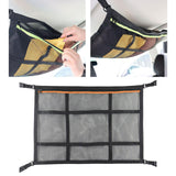 Maxbell Car Ceiling Cargo Net Pocket Car Storage Mesh Organizer for Van Camping Orange