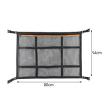 Maxbell Car Ceiling Cargo Net Pocket Car Storage Mesh Organizer for Van Camping Orange