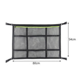 Maxbell Car Ceiling Cargo Net Pocket Car Storage Mesh Organizer for Van Camping Green